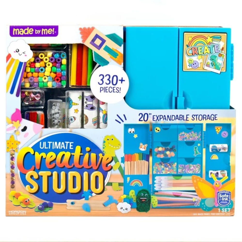 🆕Made By Me Ultimate Creative Studio DIY Craft Kit W/ Storage Case 330+ Pieces